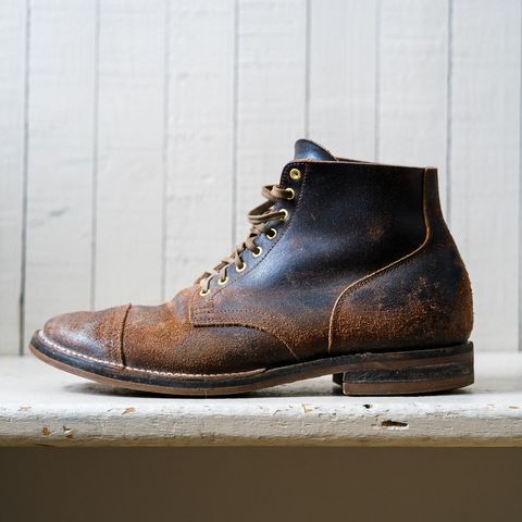 View photo of Viberg Service Boot in Horween Brown Waxed Flesh