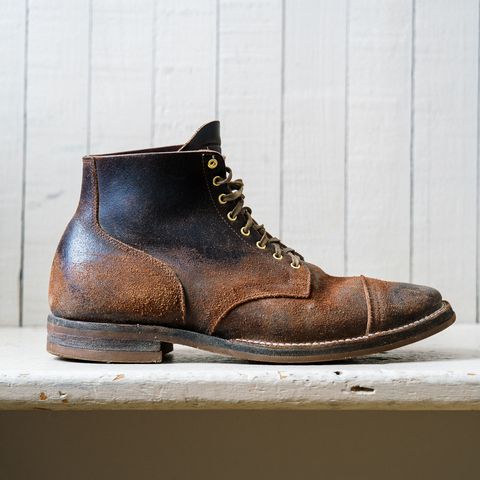 View photo of Viberg Service Boot in Horween Brown Waxed Flesh