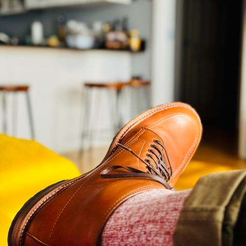 Alden Indy Boot in Saddle Tan Calf Skin