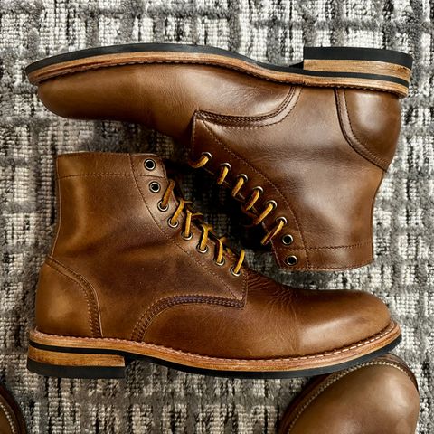 Oak Street Bootmakers Trench Boot in Horween Natural Chromexcel