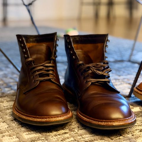 Alden Plain Toe Boot in Horween Brown Chromexcel