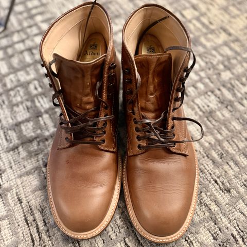 Alden Plain Toe Boot in Horween Natural Chromexcel