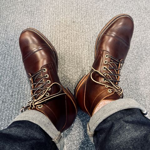 Viberg Service Boot PCT in Horween Brown Chromexcel