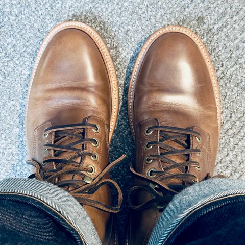 Grant Stone Diesel Boot in Horween Dune Chromexcel