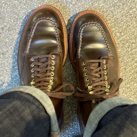 View photo of Alden Indy Boot in Horween Cigar Shell Cordovan