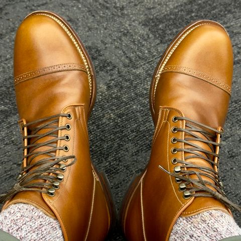 View photo of Viberg Service Boot BCT in Annonay Tan French Vocalou