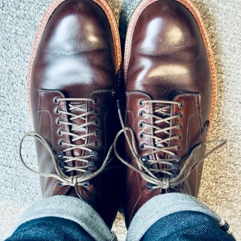 View photo of Alden Plain Toe Boot in Horween Brown Chromexcel