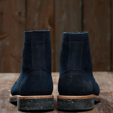 Oak Street Bootmakers Trench Boot in Horween Natural Indigo Chromexcel Roughout