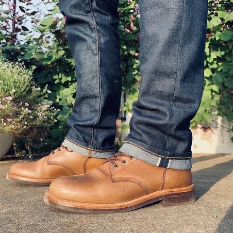 View photo of Oak Street Bootmakers Field Boot in Horween Natural Chromexcel