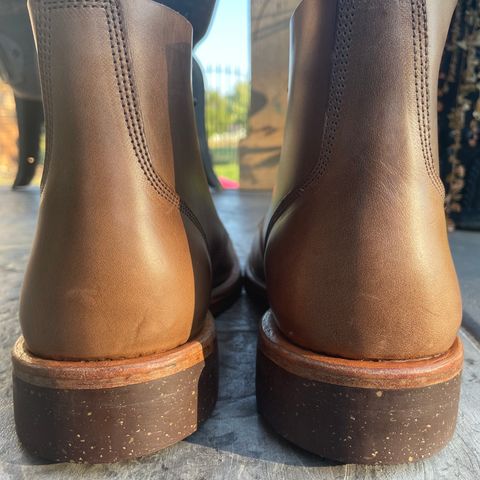 View photo of Oak Street Bootmakers Field Boot in Horween Natural Chromexcel