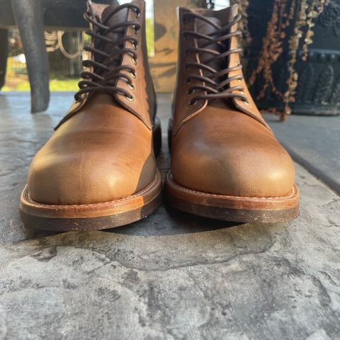 View photo of Oak Street Bootmakers Field Boot in Horween Natural Chromexcel