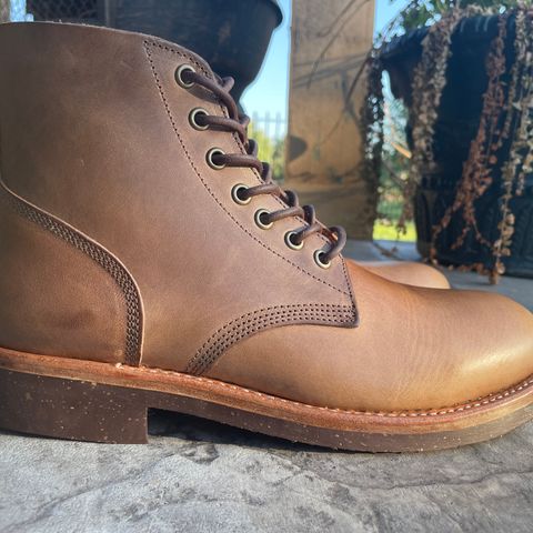 View photo of Oak Street Bootmakers Field Boot in Horween Natural Chromexcel