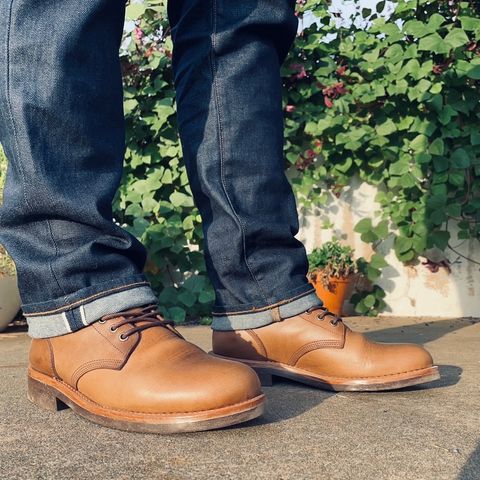 View photo of Oak Street Bootmakers Field Boot in Horween Natural Chromexcel