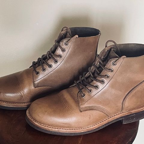 View photo of Oak Street Bootmakers Field Boot in Horween Natural Chromexcel