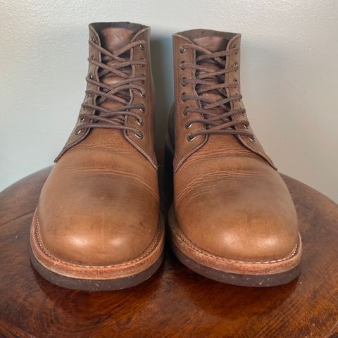 View photo of Oak Street Bootmakers Field Boot in Horween Natural Chromexcel