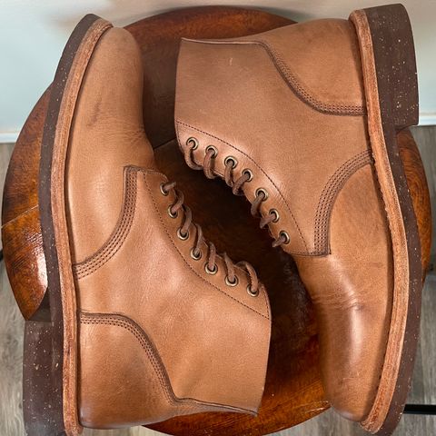 View photo of Oak Street Bootmakers Field Boot in Horween Natural Chromexcel