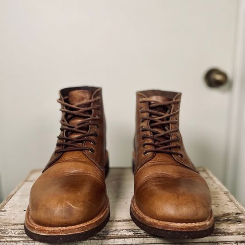 View photo of Oak Street Bootmakers Field Boot in Horween Natural Chromexcel