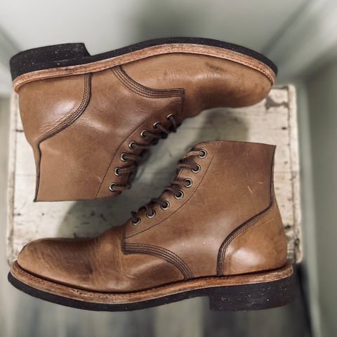 View photo of Oak Street Bootmakers Field Boot in Horween Natural Chromexcel