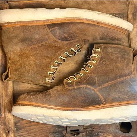 View photo of Viberg Scout Boot in Rawhide Waxy Commander - Charles F. Stead & Co Ltd.