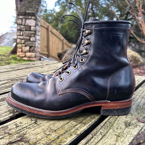 Quan Shoemaker Unknown Model in Maryam Black Horsebutt